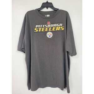 Pittsburgh Steelers NFL Team Apparel Gray Shirt 2XL
